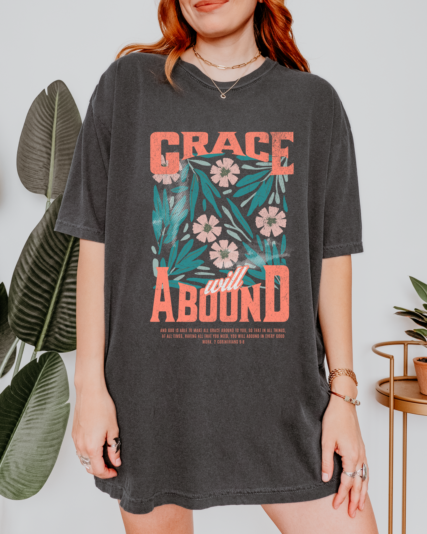 Grace Will Abound - Comfort Colors Faith Tee